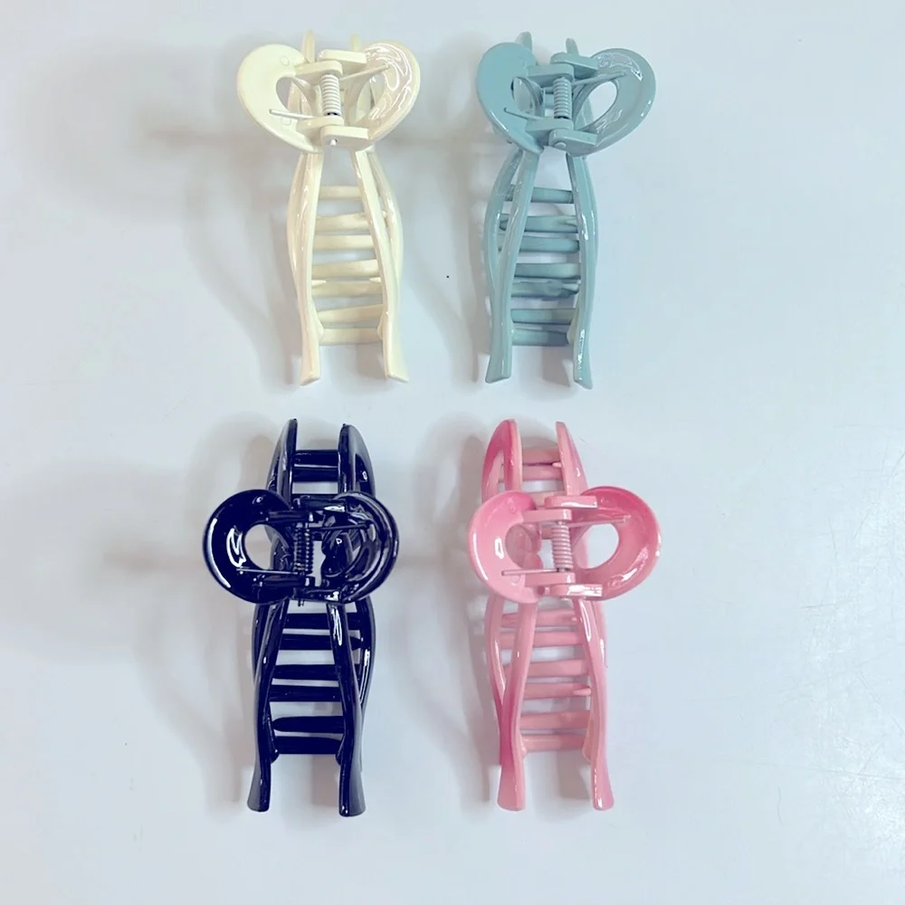 4 Colorful Bow Hair Clips